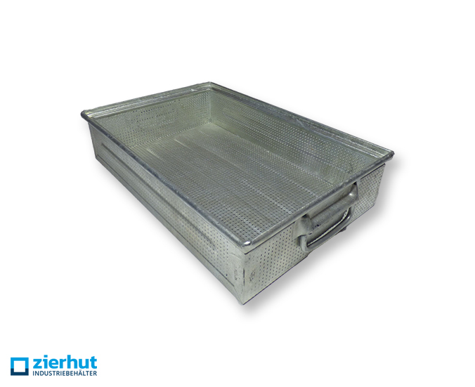 Schäfer Lochkästen Typ 14/6-2 G , Lagerbehälter aus metall – verzinkt