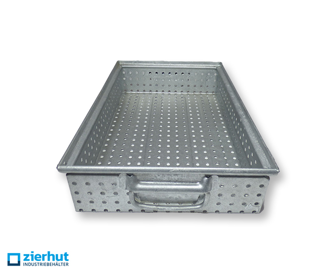 Schäfer Lochkästen Typ 14/6-2 G , Lagerbehälter aus metall – verzinkt