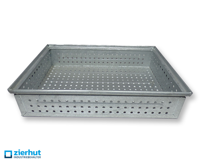 Schäfer Lochkästen Typ 14/6-2 G , Lagerbehälter aus metall – verzinkt