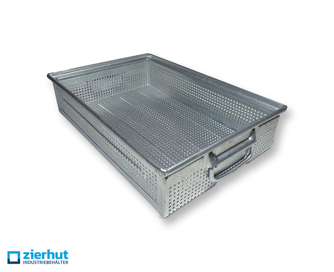 Schäfer Lochkästen Typ 14/6-2 G , Lagerbehälter aus metall – verzinkt