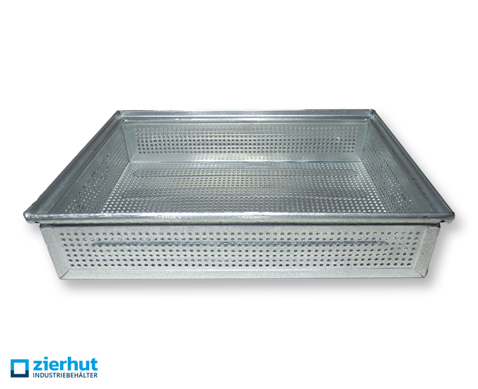 Schäfer Lochkästen Typ 14/6-2 G , Lagerbehälter aus metall – verzinkt